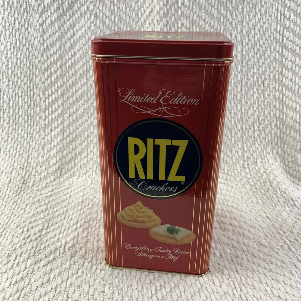 Vintage‎ Ritz Crackers Nabisco Tin Can Limited Edition 1986